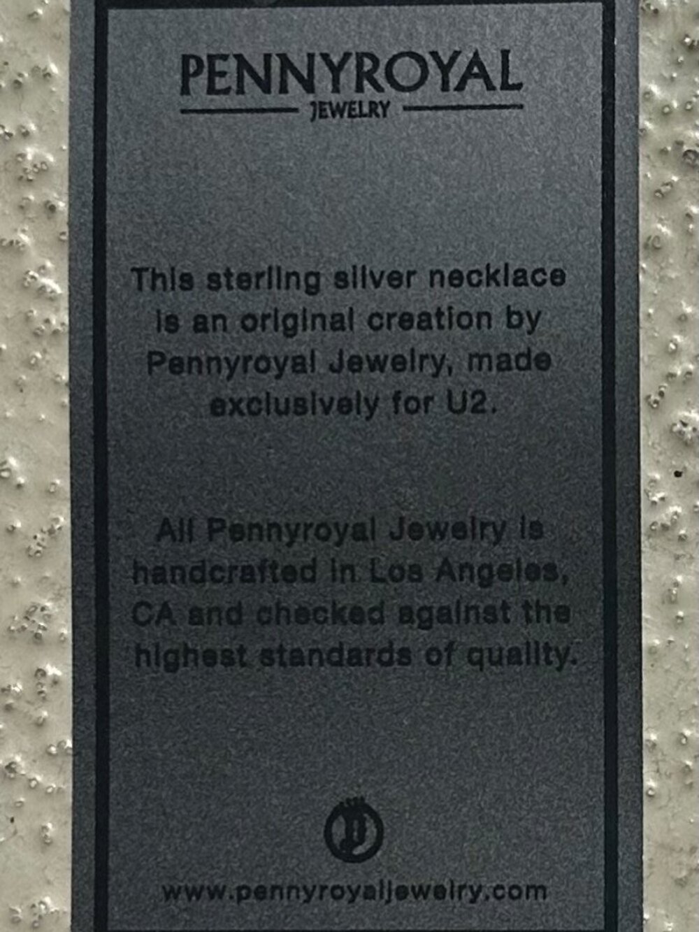 U2 PennyRoyal Round necklace 2018 Songs of Experience - Picture 5 of 6